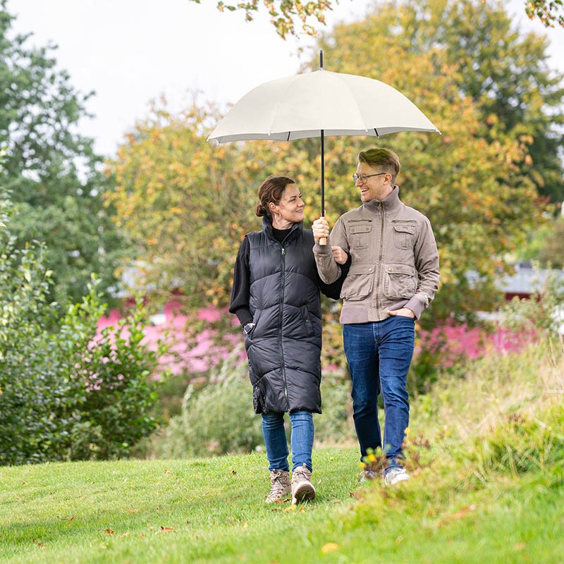 Dáždnik (FARE AC golf umbrella ÖkoBrella) > prírodná / biela (wS)