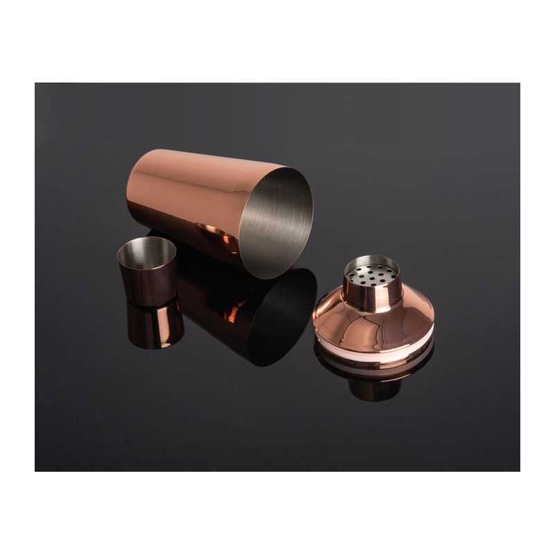 CrisMa koktailový shaker s medeným povrchom, 500 ml > zlatá