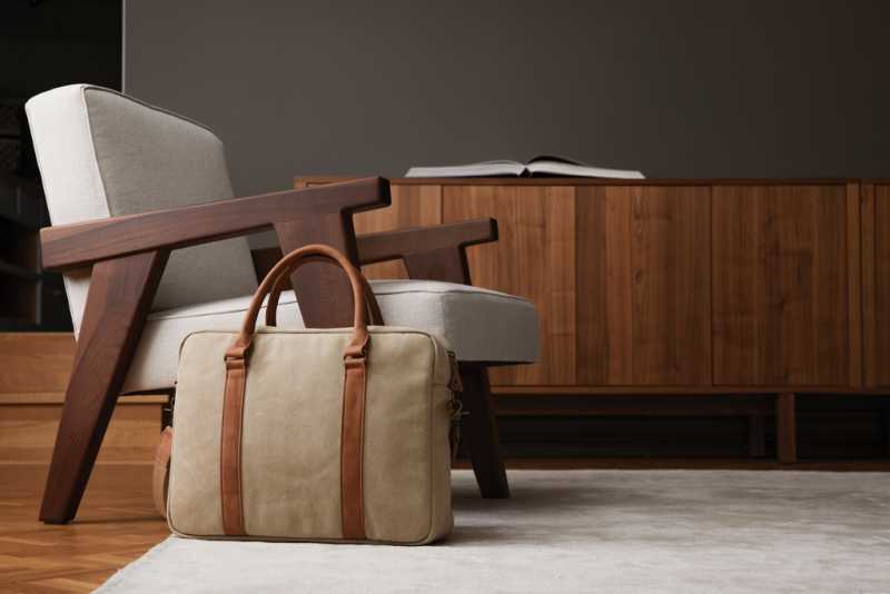 Plátenná taška na notebook VINGA Bosler > hnedá