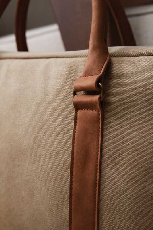 Plátenná taška na notebook VINGA Bosler > hnedá