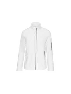 Pánska softshell bunda (KARIBAN MENS SOFTSHELL JACKET) > biela > 4XL