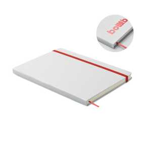 Zápisník A5 odhaľujúci farby > červená