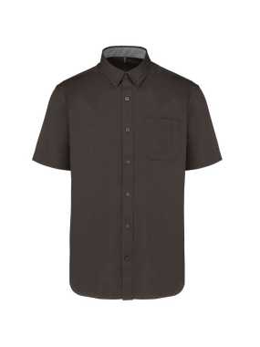 Pánska košeľa (Kariban MEN'S ARIANA III SHORT SLEEVE COTTON SHIRT) > šedá (dark) > M