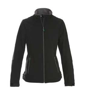 Dámska bunda (PRINTER ESSENTIALS TRIAL LADY SOFTSHELL) > čierna > M