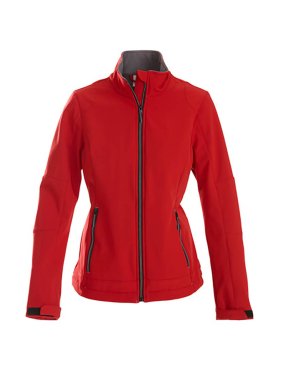 Dámska bunda (PRINTER ESSENTIALS TRIAL LADY SOFTSHELL) > červená > S