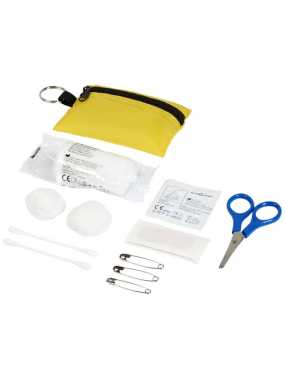 16 dielna sada prvej pomoci v obale na kľúče > žltá