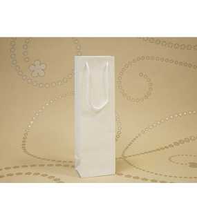 Papierová taška (LUXURY LINE) > biela > 12x9x39 cm