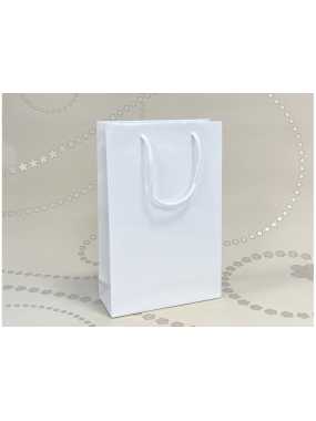 Papierová taška (LUXURY LINE) > biela > 23x9x35 cm