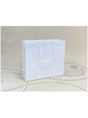 Papierová taška (LUXURY LINE) > biela > 38x13x31 cm
