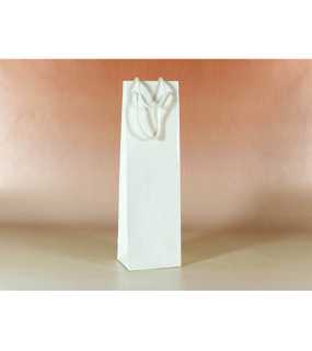 Papierová taška (LUXURY LINE) > biela > 12x9x39 cm