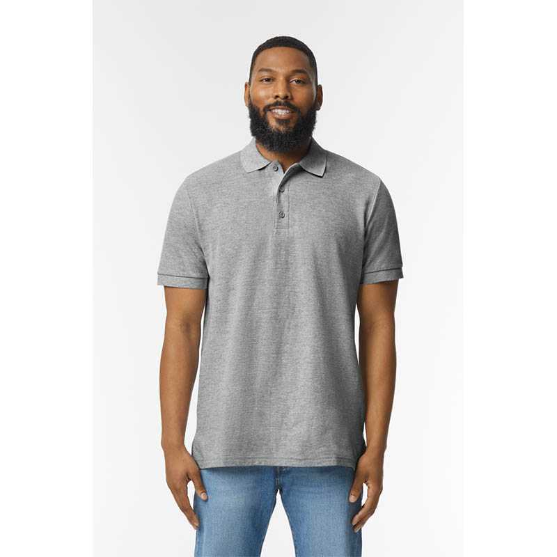 Pánska polokošeľa (GILDAN COTTON ADULT DOUBLE PIQUÉ POLO) > biela > M