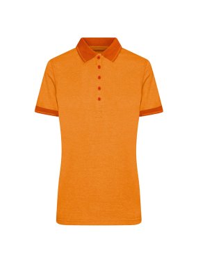 Dámska polokošeľa(J&N LADIES' HEATHER POLO)>oranžová (melange)/oranžová (dark)>2XL