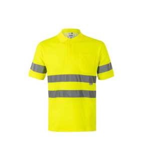 Pánska polokošeľa (VELILLA HV SS COTTON POLO) > žltá (hi-vis) > XL