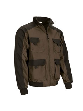 Pánska bunda (DYNAMITE) > hnedá (chocolate) / čierna > 3XL