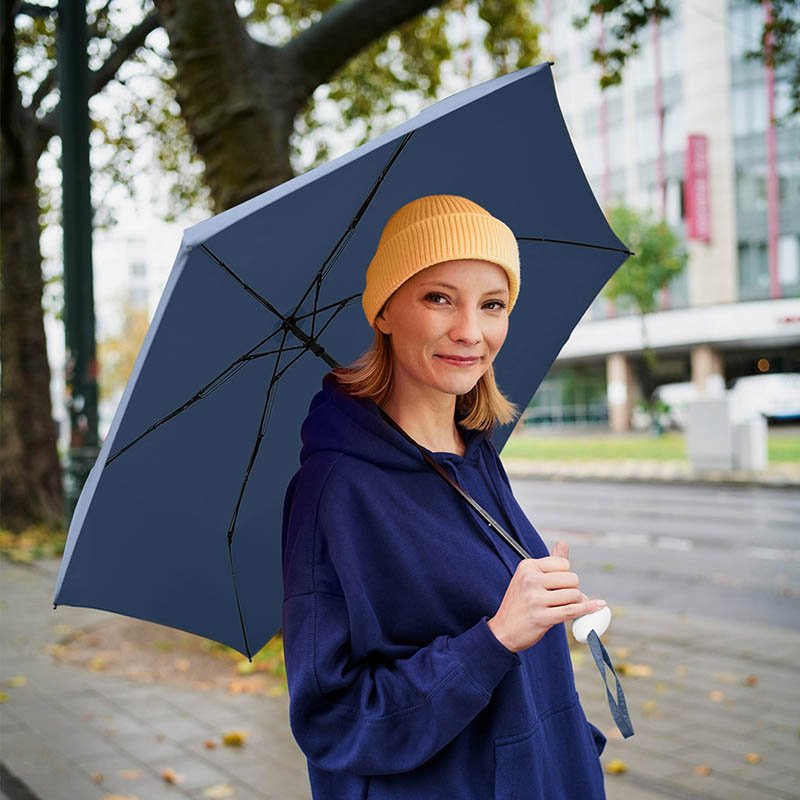 Skladací dáždnik (FARE Mini umbrella Tube) > modrá (navy) / biela