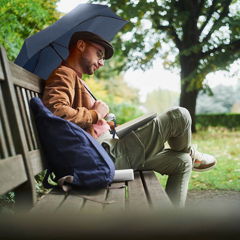 Skladací dáždnik (FARE Mini umbrella Tube) > modrá (navy) / biela