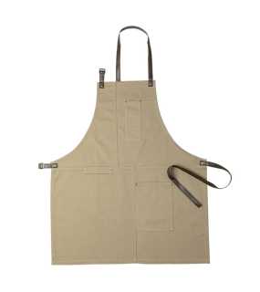 Bavlnená zástera > hnedá (khaki)