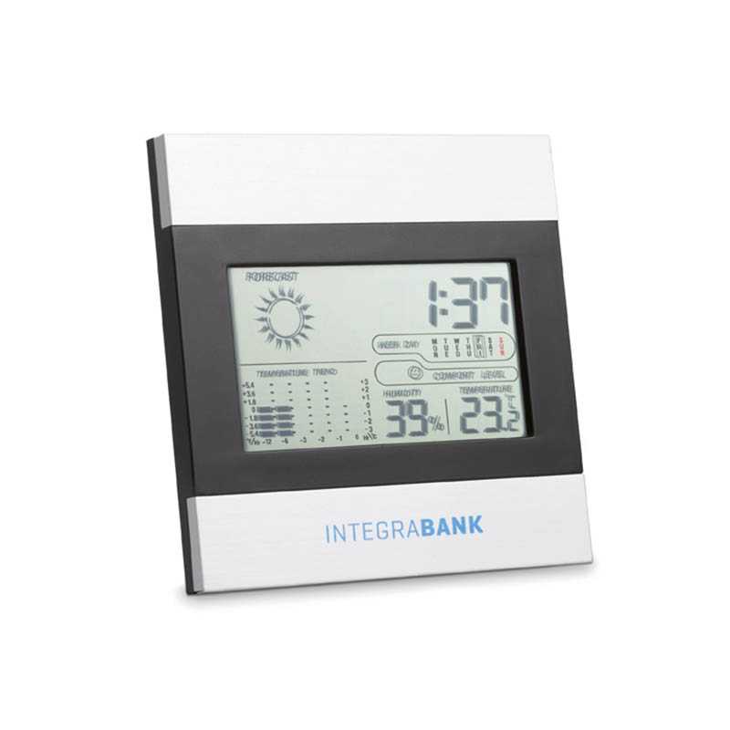 Meteostanica s hodinami > strieborná(matt)