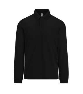 Pánska polokošeľa (B&C MY POLO 180 LSL) > čierna > L