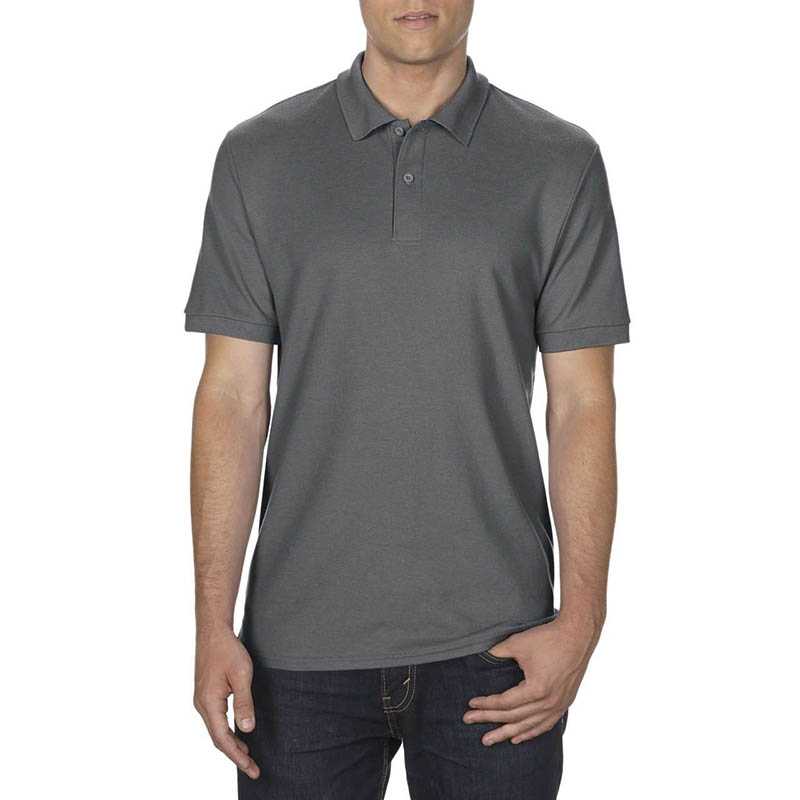 Pánska polokošeľa (GILDAN DRYBLEND ADULT DOUBLE PIQUÉ POLO) > šedá (charcoal) > 2XL