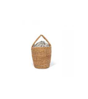 Ručne tkaný košík (KIMOOD HAND-WOVEN BASKET) > zelená (seagrass)