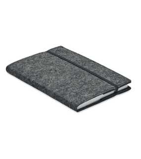 Konferenčná zložka A4 z RPET > šedá (dark)