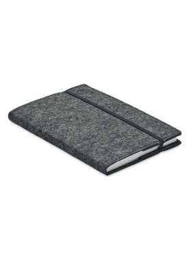 Konferenčná zložka A4 z RPET > šedá (dark)