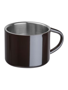 Pohár na espresso z nehrdzavejúcej ocele 80ml > čierna