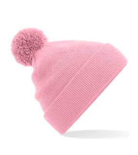 Detská čiapka (Beechfield Junior Original Pom Pom Beanie) > ružová (dusky)