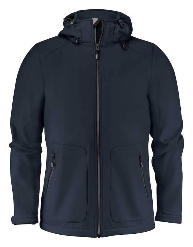 Pánska bunda (PRINTER ESSENTIALS KARTING SOFTSHELL) > modrá (dark navy) > 4XL