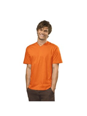 Pánske tričko(Classic-T V-neck STEDMAN) > oranžová > S