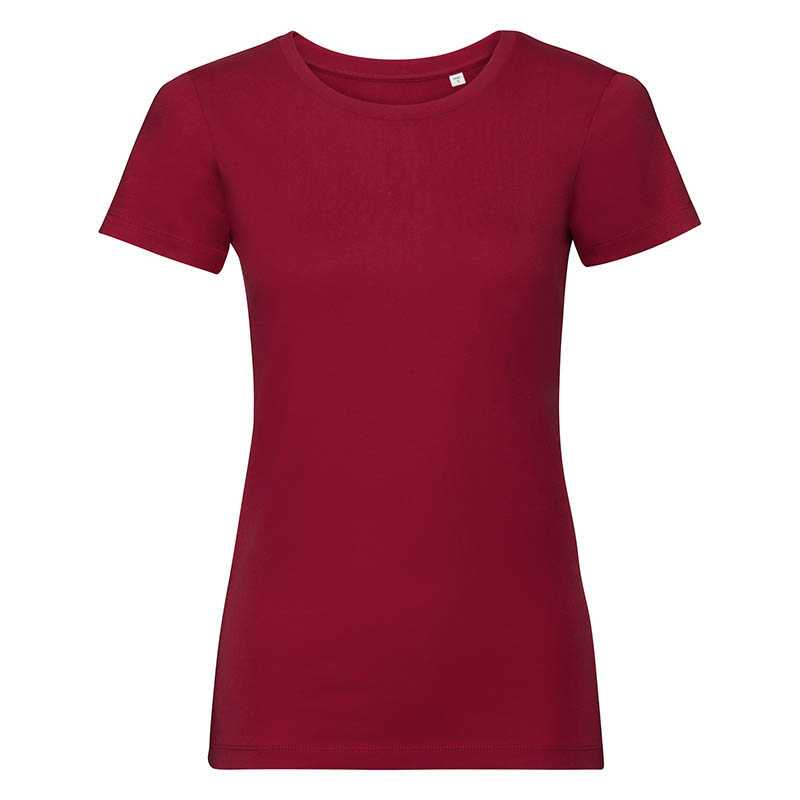Dámske tričko (RUSSELL PURE ORGANIC T/W) > červená > S