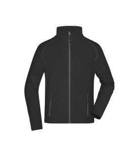 Pánska fleece bunda (JN Men's Structure Fleece Jacket) > čierna / šedá (carbon) > L