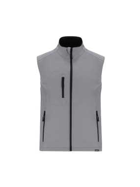 RPET softshellová bodywarmer vesta > šedá > M