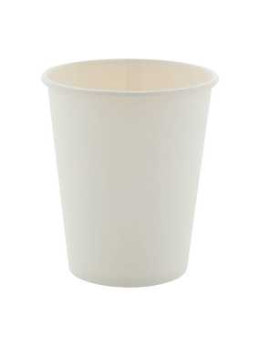 Papierový téglik, 240 ml > biela