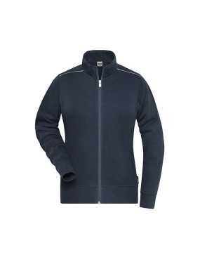 Dámska mikina (JN Ladies Workwear Sweat-Jacket SOLID) > modrá (navy) > L