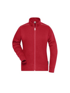 Dámska mikina (JN Ladies Workwear Sweat-Jacket SOLID) > červená > M