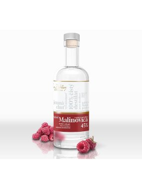 Malinovica, 45%, darčekové balenie, 500 ml