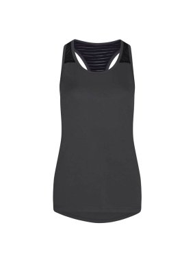 Dámske tielko (Just Cool WOMEN'S COOL SMOOTH WORKOUT VEST)>šedá (charcoal)/čierna (jet)>XL