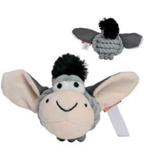 Hračka pre psa (MBW Dog toy knotted animal donkey) > šedá