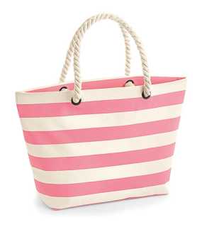 Plážová taška (WM Nautical Beach Bag) > béžová (natural) / ružová