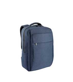 Plne polstrovaný batoh na notebook z 300D recyklovaného polyesteru > modrá (navy)