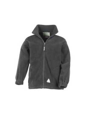 Detská bunda (RESULT YOUTH FULL ZIP ACTIVE FLEECE) > šedá (oxford) > L