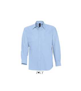 Pánska košeľa (SOLS BOSTON MENS LONG SLEEVE OXFORD SHIRT) > modrá (sky) > M