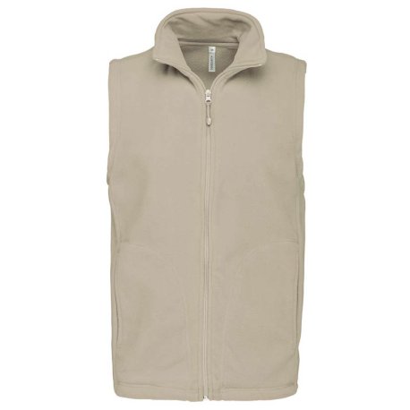 Pánska fleece vesta (KARIBAN LUCA FLEECE GILET) > béžová > 3XL