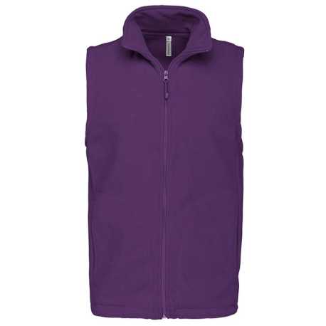 Pánska fleece vesta (KARIBAN LUCA FLEECE GILET) > fialová (purple) > 2XL