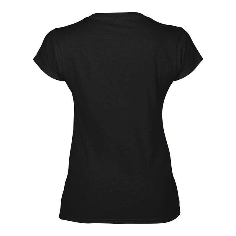 Dámske tričko (GILDAN SOFTSTYLE LADIES V-NECK T-SHIRT) > čierna > 2XL