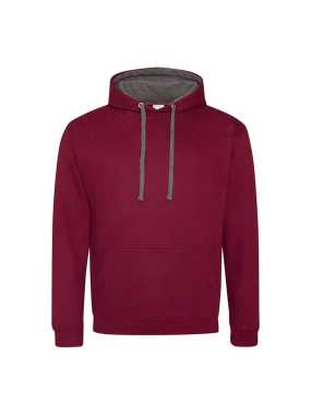 Unisex mikina (Just Hoods VARSITY HOODIE) > brodová / šedá (charcoal) > 3XL