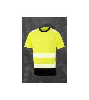 Reflexné tričko(RESULT Genuine Safe-Guard Safety T-shirt)>žltá/čierna>2XL/3XL