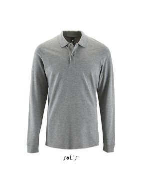 Pánska polokošeľa(SOL'S PERFECT LSL MEN-LONG-SLEEVE PIQUÉ POLO SHIRT)>šedá(melange)>3XL